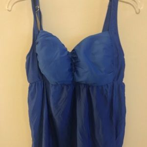Alex Marie blue swim top/tank- NWT